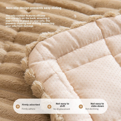 Sofa cushions made of solid wood with thick plush material