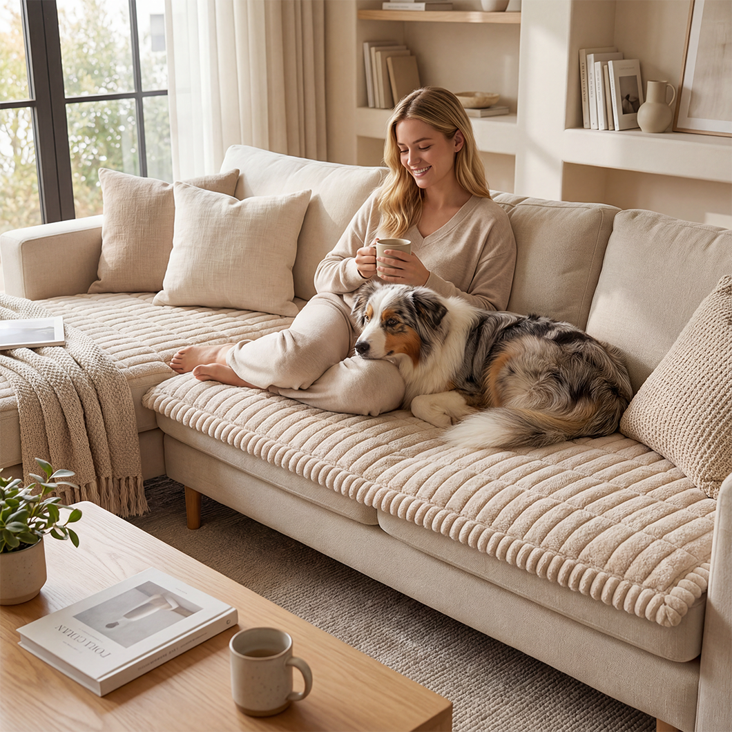 Plush Couch Cover