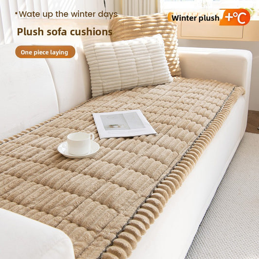 Sofa cushions made of solid wood with thick plush material