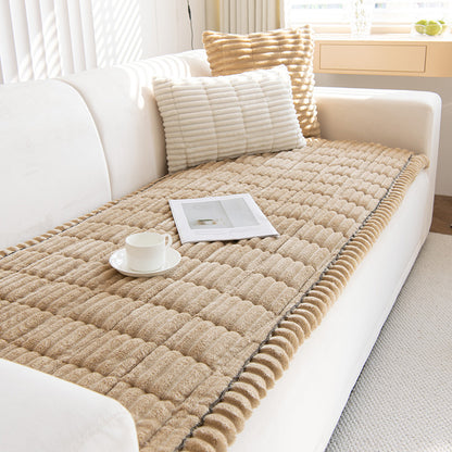 Sofa cushions made of solid wood with thick plush material